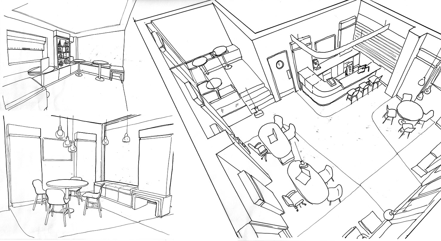 travel agency office floor plan